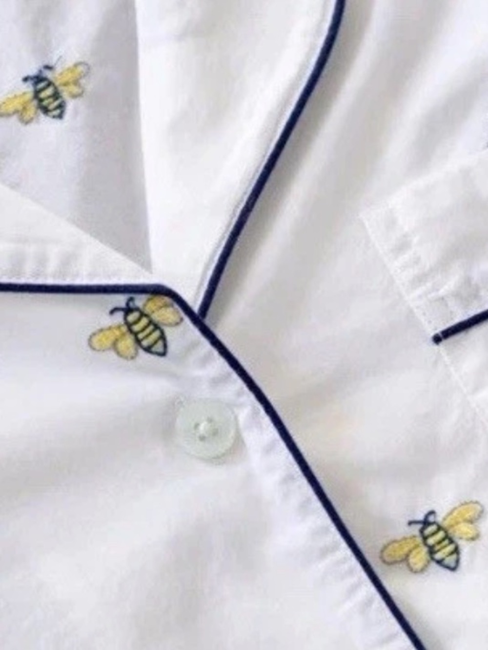 NWT Printfresh Anthropology Organic Cotton 2 piece set Beekeeper 6x yellow/bk
